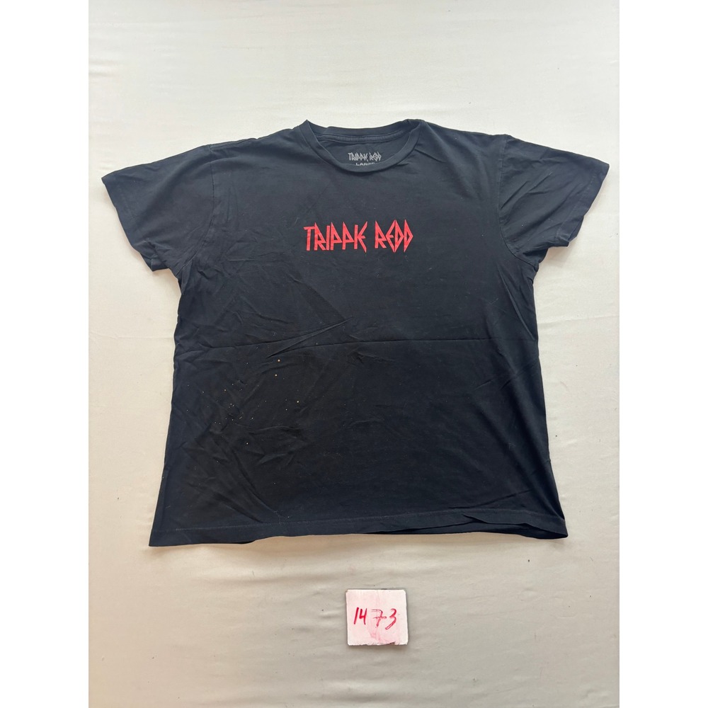 Trippie Redd Graphic T-Shirt Mens Large Black Red Logo Portrait Hip Hop Tee